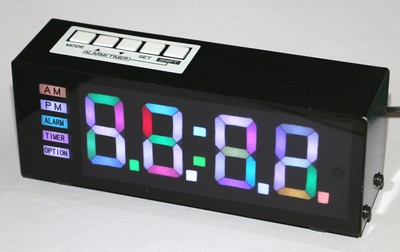 フルカラー・デジタル時計の起動表示