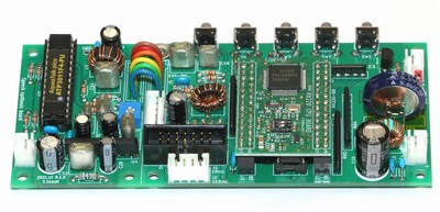 部品を実装したプリント基板（正面）