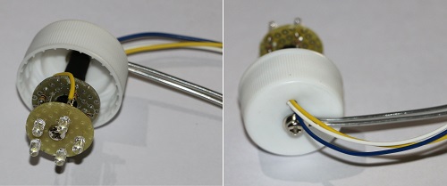 組み立てたLED部分