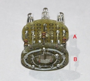 LEDを実装した基板Ａ・B